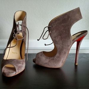 Brand New Christian Louboutin Allegra 120 Suede Si